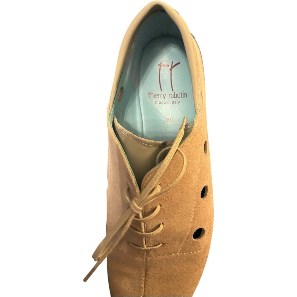 Thierry Robotin Gaeta Wedge Suede Sneaker Size 7.5 EU 38 - Picture 5 of 5